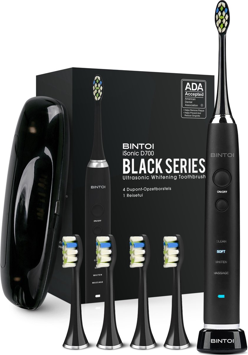 Bintoi® iSonic Black Series D700 - Elektrische Tandenborstel - Ultra Whitening - BINTOI