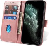 Smartphonica iPhone 11 Pro Max leren hoesje met lipje - Roze / Kunstleer / Book Case