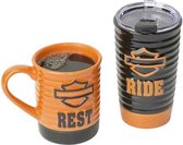 Harley-Davidson Ride & Rest Reis- En Koffiebeker Set