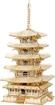 Rolife Japans Five-storied Pagoda houten bouwpakket (TGN02)