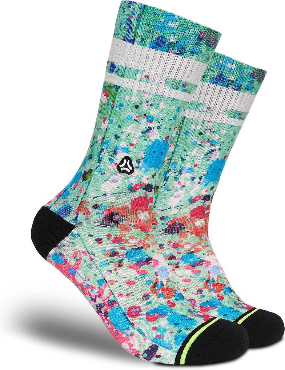 FLINCK Sportsokken - The Artist - Maat 36-38 - Unisex - Heren Sokken - Dames Sokken - Naadloze sokken - Crossfit Sokken - Hardloop Sokken - Fitness Sokken - Fietssokken
