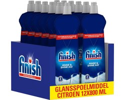 Finish Glansspoelmiddel Citroen - 1920 Afwasbeurten - 12x 800 ml