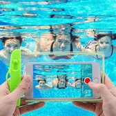 2 Stuks - Universele Mobiele Telefoon Hoes - Onder Water - Fluoriserend & 100% Waterdicht - Groen