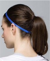 Haarband – Sporthaarband – Elastiek – 2 stuks – Donker blauw – 2x Donker blauw – Elastische Haarband – Hoofdband – Anti-Slip – Haarlint – Sport