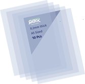 QBIX Plastic Mylar Vellen - 10 stuks A5 Formaat Transparante Kunststof - 0.2mm dikte