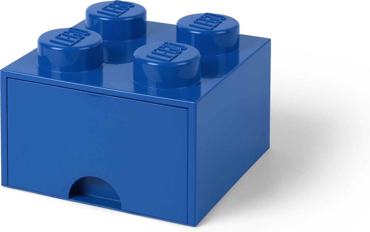 LEGO Brick 4 Opbergbox - Kunststof - Blauw