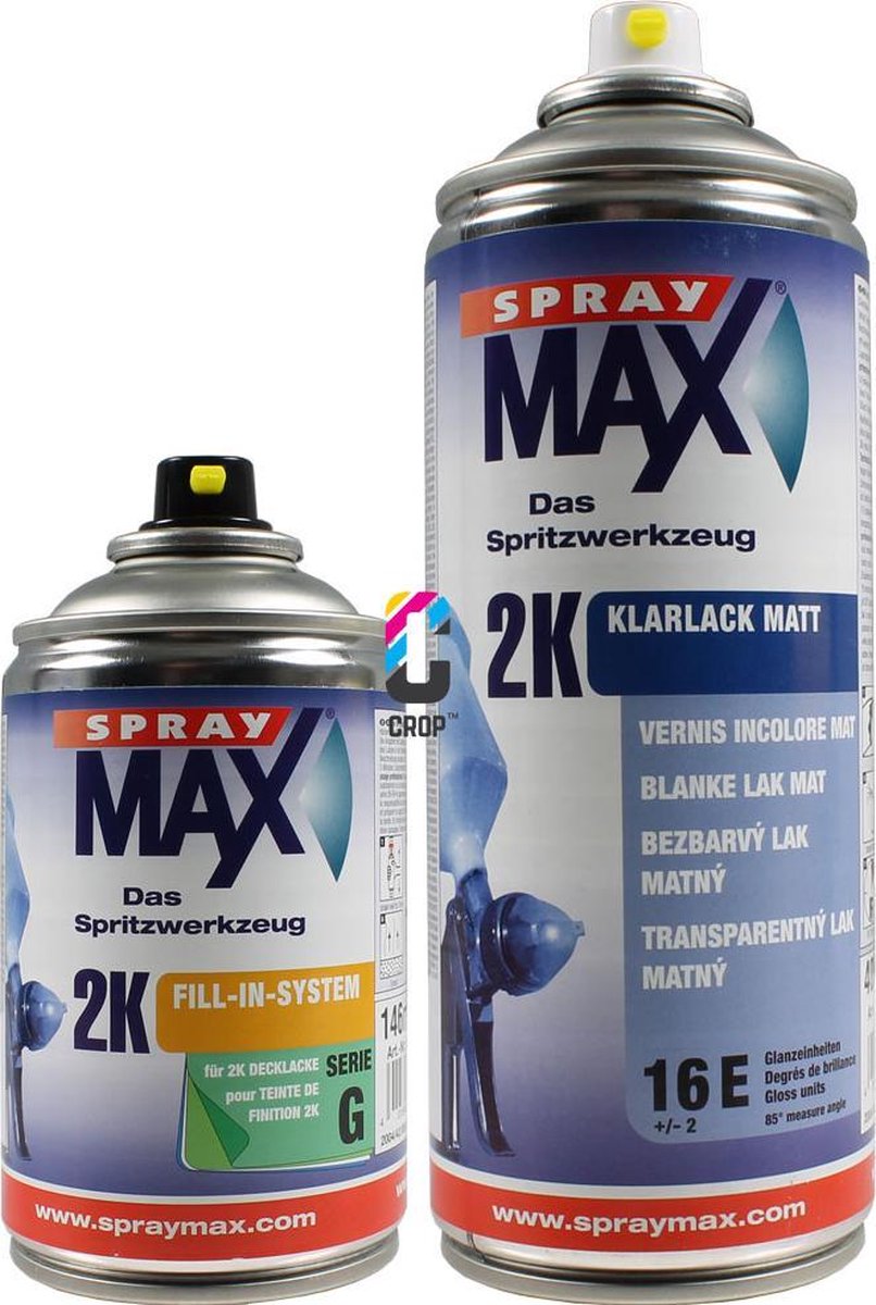 advies Van Derde Spraymax 2K blanke lak mat, inhoud 400 ml | bol.com