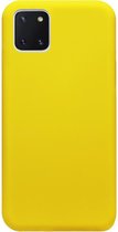 ADEL Siliconen Back Cover Softcase Hoesje Geschikt voor Samsung Galaxy Note 10 Lite - Geel