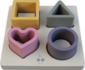 Lina Alicia™ - Puzzle Bord Roze Bijtring - Vanaf 0 maanden - Baby speelgoed - Baby Toys