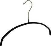 De Kledinghanger Gigant - 50 x Blouse / shirthanger metaal met zwarte anti-slip coating, 30 cm