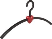 De Kledinghanger Gigant - 12 x Garderobehanger Eve kunststof zwart / rood, 45 cm