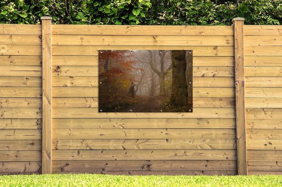 Affiche de jardin Automne - Forêt - Feuilles - 120x80 cm - Jardin