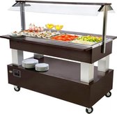 Buffet/Salade-Bar | 4Xgn1/1 | Donker hout | Roller Grill | 304171