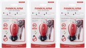3x stuks persoonlijk alarm/tassen alarm 105 decibel - Alarmbescherming - Tas beveiliger