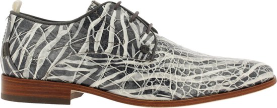 Rehab Heren Nette schoenen Greg Croco Zebra - Grijs - Maat 44 | bol.com