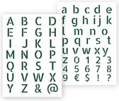 QBIX Letter sjabloon Modern compleet alfabet A3 Formaat Kunststof - Hoogte letters 4cm