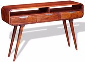 Sidetable 120x30x75 cm massief sheeshamhout
