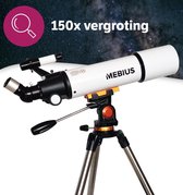 Bol.com MEBIUS Telescoop voor Volwassenen - 150X - 80/500mm - Sterrenkijker - Lenzentelescoop - Incl. Statief en Smartphonehouder aanbieding