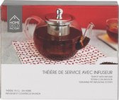 Theepot met thee-infuser - 70 cl - glas