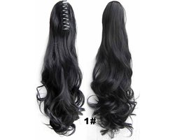 Brazilian Paardenstaart, Ponytail extensions wavy – zwart 1#