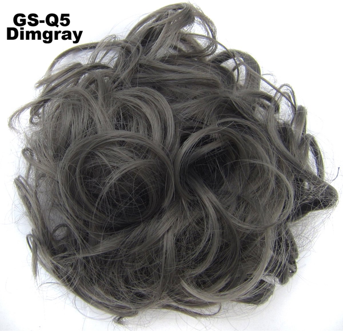 Haar Wrap, Brazilian hairextensions knotje grijs Dimgray#