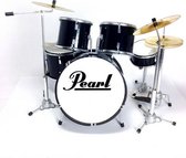 Miniatuur Pearl drumstel zwart