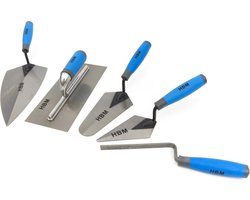 Pleister Troffel Set - Soft Grip Handgrepen - 5-Delig