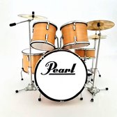 Miniatuur Pearl drumstel bruin