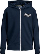 Jack & Jones vest jongens - donkerblauw - JORswirl - maat 140