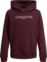 Jack & Jones sweater jongens - bordeaux - JJbank - maat 140
