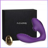 Pleasury - Fluisterstille Luchtdruk Vibrator Voor Vrouwen - G-Spot & Clitoris Stimulatie - Paars