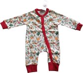 k&b - baby- unisex bodysuit rood - babykleding - Maat  86 -