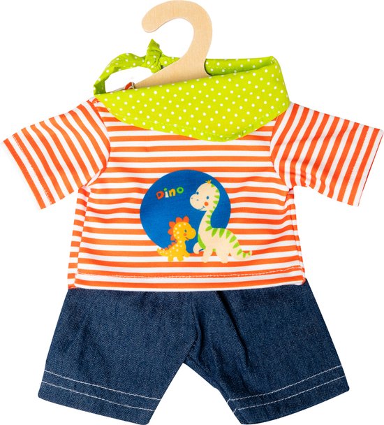 Foto: Heless babypoppenkleding junior 28 35 cm oranje 3 delig