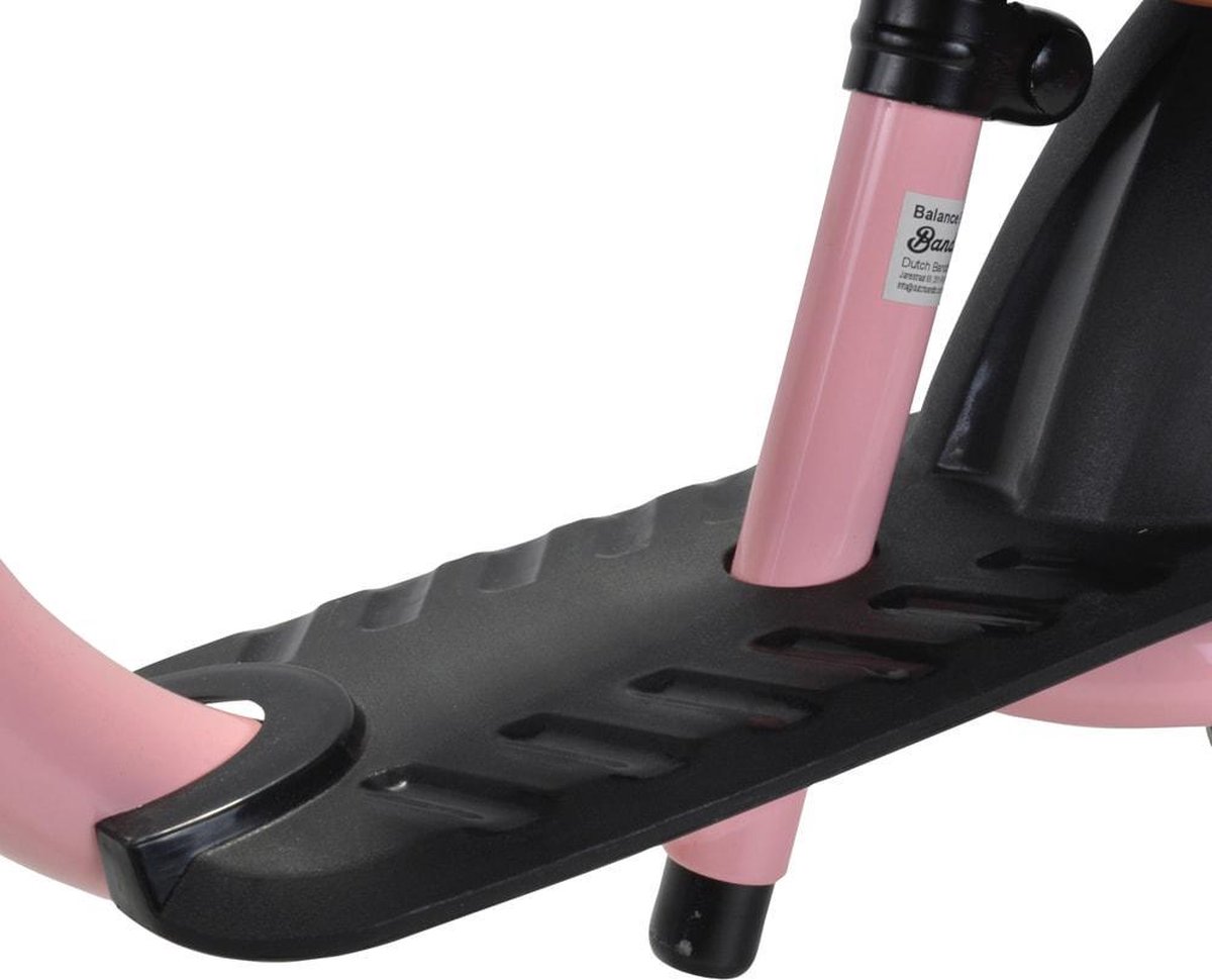 Bandits & Angels Metalen Loopfiets Starter Roze met Voetenplank vanaf 2 Jaar - Limited Edition - Vintage Roze Loop Fiets - Verstelbaar Zadel 29 tot 39 cm - Meisjes - Compact en Veilig - Lage Instap met Voetenplank — afbeelding 9