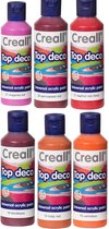 Acryl Verf - 6 Kleuren Assortiment - 6 x 80ml - Acrylverf voor kunstschilders, snel droog en niet duur