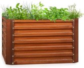 blumfeldt Rust Grow Hoge kweekbak - voor het kweken van bloemen, kruiden en groenten - Roestkleurige finish