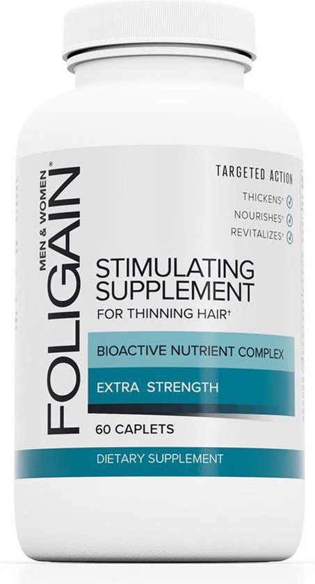 FOLIGAIN – Haargroei Capsules - Supplement tegen Haaruitval - Voor Langer, Gezonder en Dikker Haar - Hair Vitamins – 60 stuks
