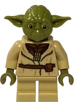 Lego Star Wars Minifiguur, Yoda, Olive Green, Belt Pattern