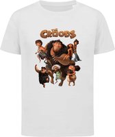 The Croods - A New Age - T-shirt kinderen - Maat 98/104 - 3-4 jaar - T-shirt wit korte mouw