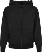 Kinderen - Jongens - Extra dik en zacht - Boys Zip Hoody zwart