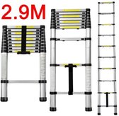 Telescopische ladder - 11 Treeds - Werkhoogte 3.20m - Aluminium
