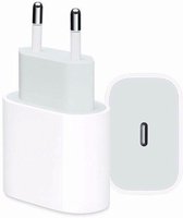 iPhone USB-C oplader 20W - Geschikt voor iPhone en iPad - Snellader - Apple - iPhone 14 / 13 / 12 / 11 / X / iPad / Pro Max - iPhone Lader - USB C lader - Fast charging - wit