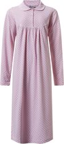 Lunatex tricot dames nachthemd lange mouw  22.4125 - Roze  - XL