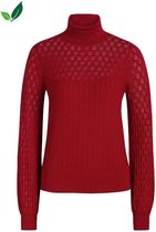 King Louie Trui Yoke Sunset Ajour Cerise XL