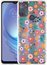 Motorola Moto G50 Hoesje Always have flowers - Designed by Cazy