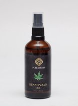 Pure Riches Hennepzaad olie 100ml - 100% biologisch - Koudgeperste Hennepolie voor de huid