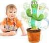 foto van Dansende Cactus Speelgoed - Interactieve Pratende Knuffel - Tiktok - Dancing cactus - 120 liedjes - Recorder - Baby - Incl. Batterijen