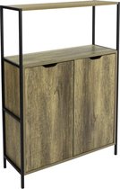 Simpletrade Dressoir - Ladekast - Keukenkast - Industrieel - Verstelbare plank - 83x114x30 cm