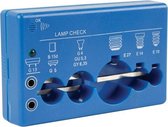 Velleman Lamptester, met hoorbare en visuele indicator, geschikt voor G13, B15d/G5, G4/GU5.3/GY6.35, E27, E14, E10