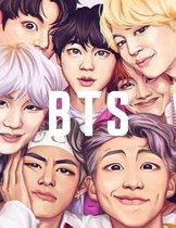 Bts: Coloring Book for Stress Relief, Happiness and Relaxation